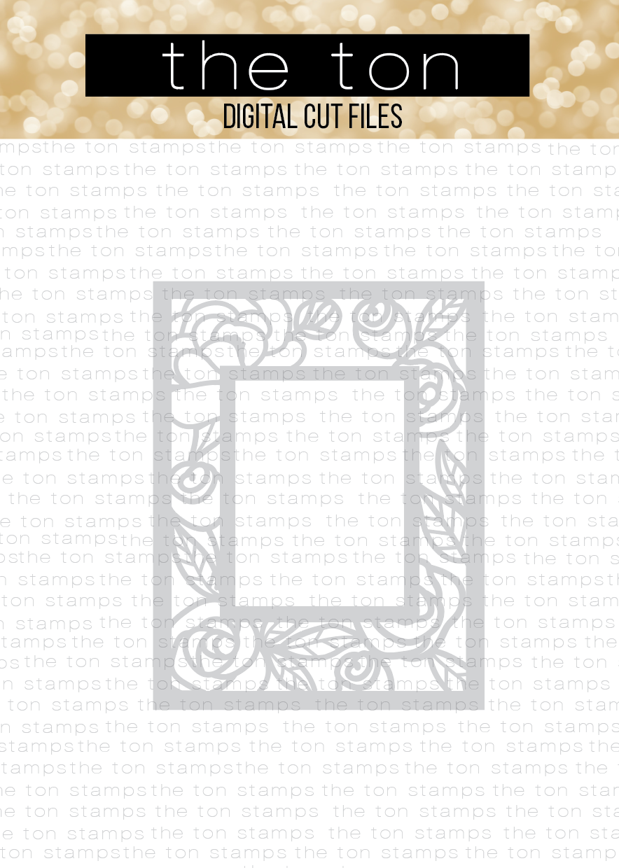 Floral Frame Coverplate SVG Cut File