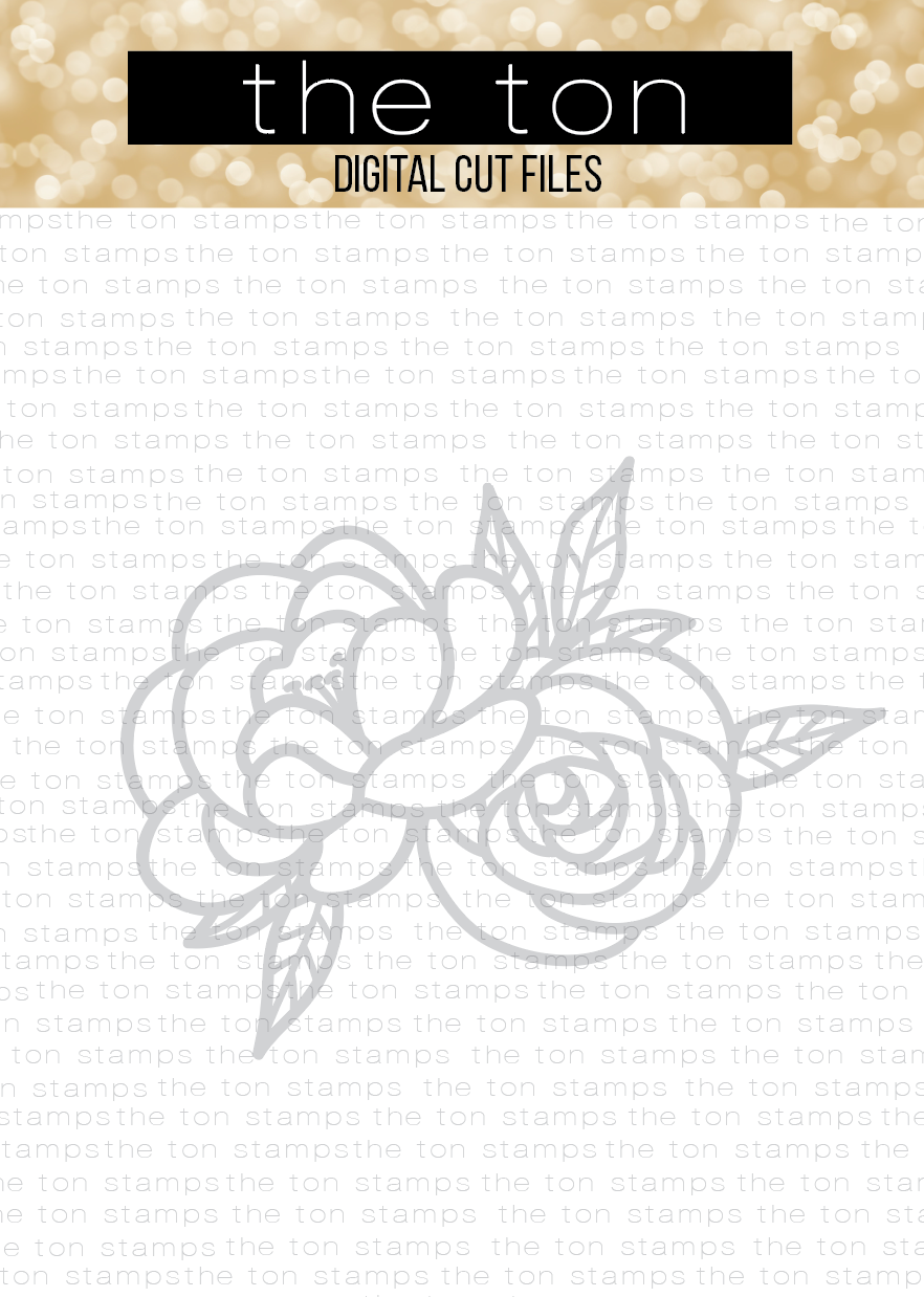 Double Floral Cluster SVG Cut File