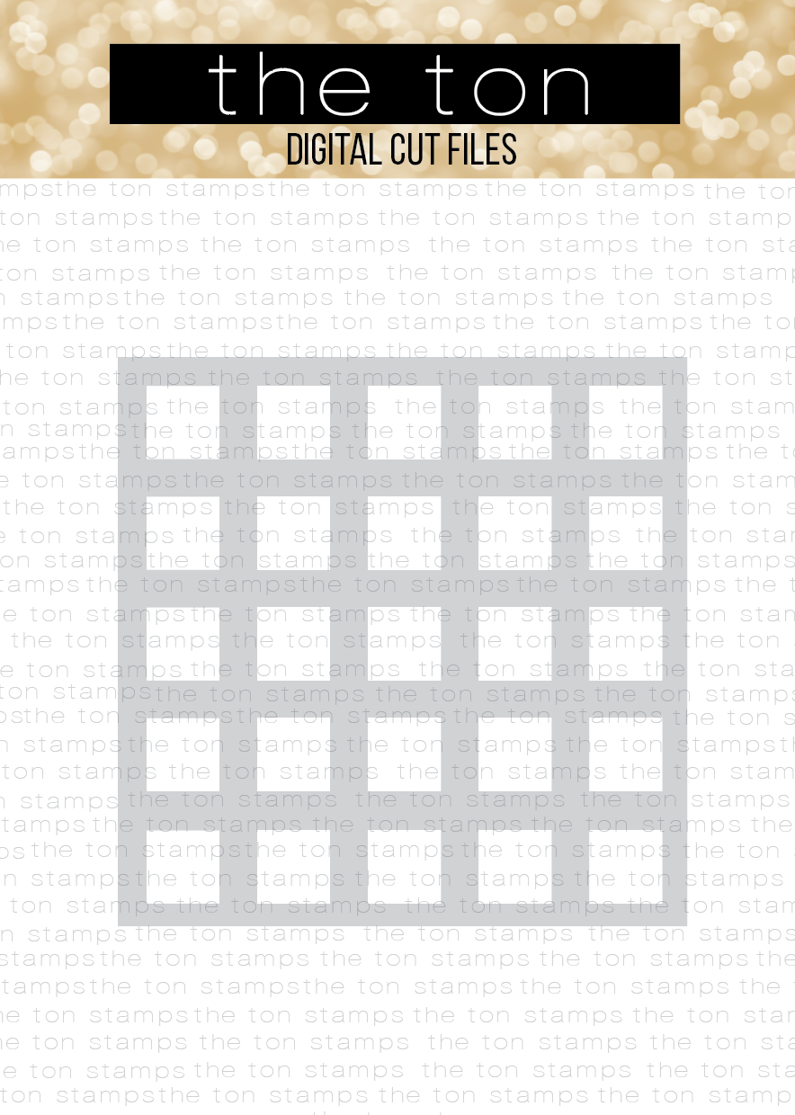 Grid (Large) Stencil SVG Cut File