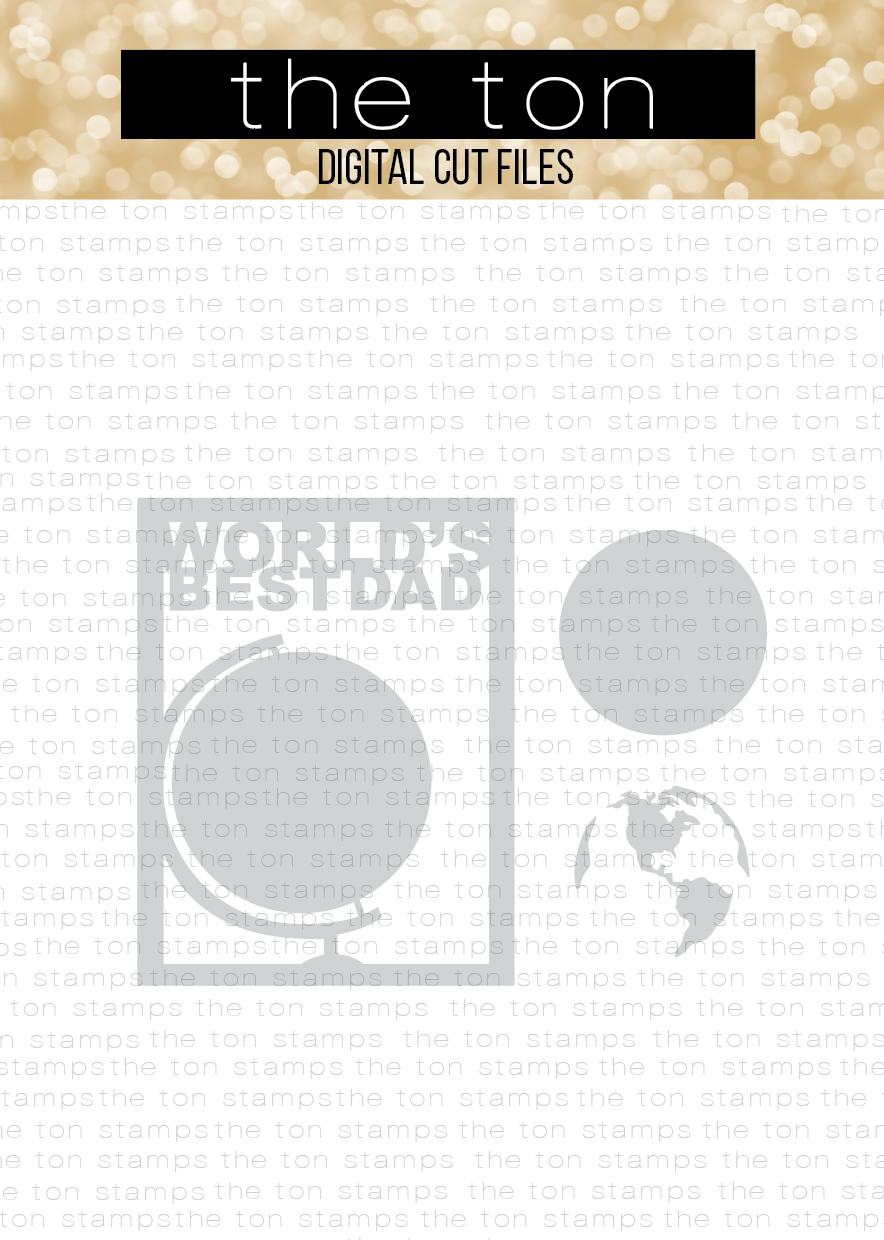 Best Dad Globe Coverplate SVG Cut File