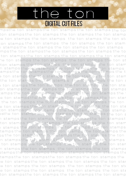 Batty All Over Stencil SVG Cut File
