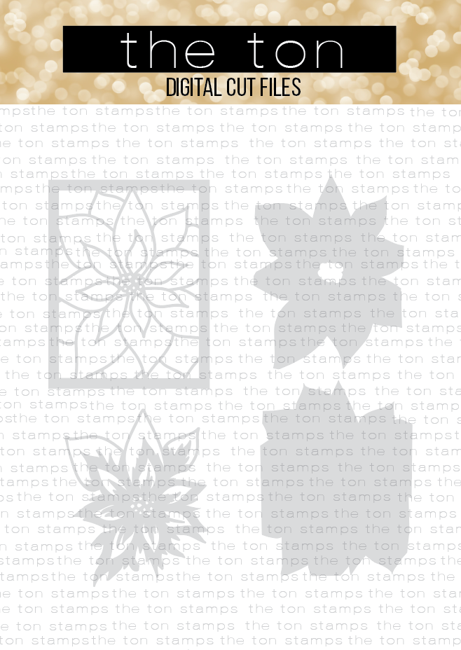 Layered Poinsettia SVG Cut File