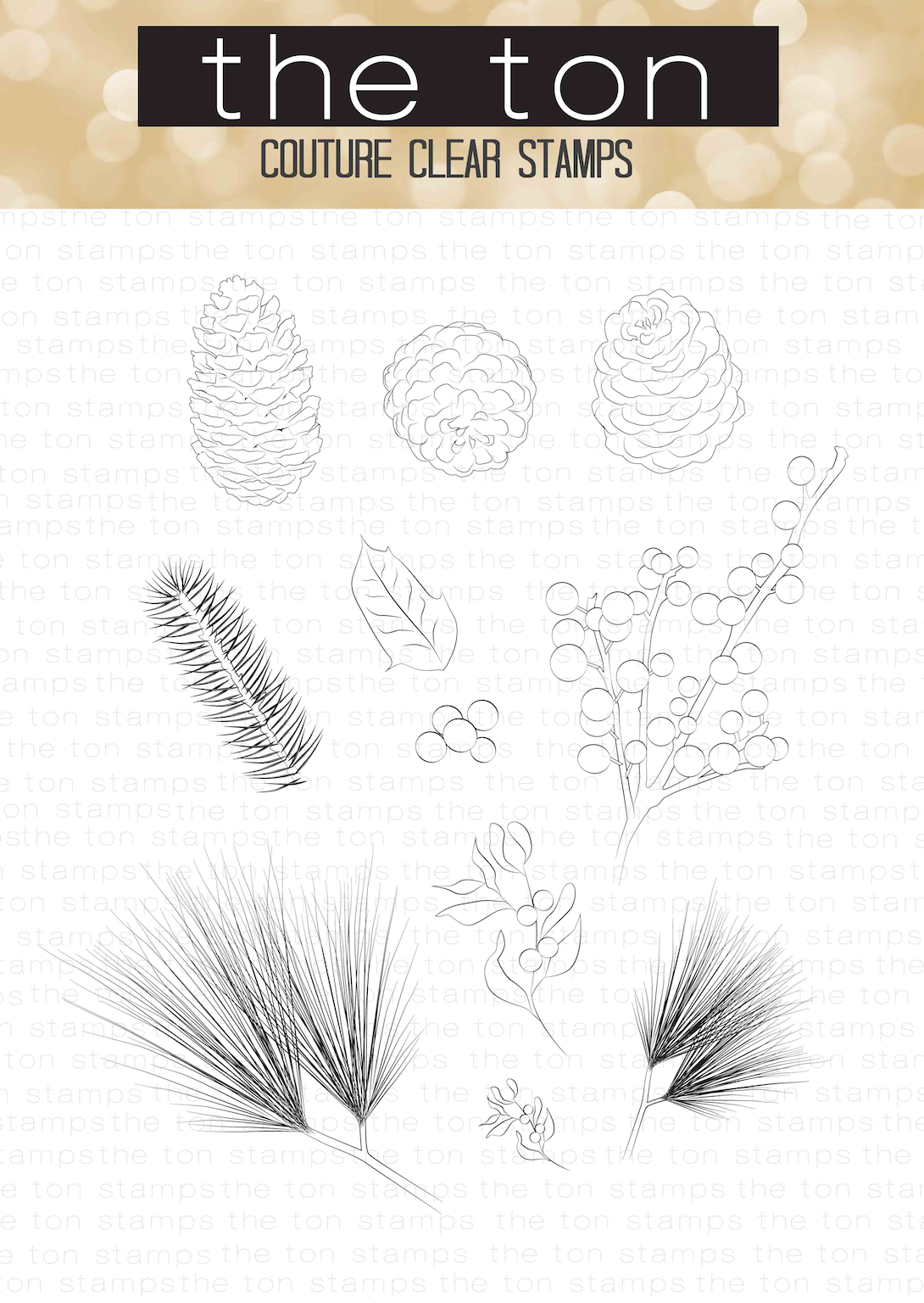 Holiday Cones Outlines