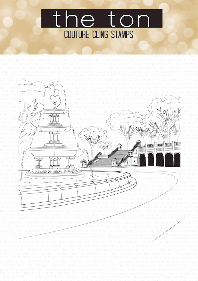Scenes: Fountain Terrace Cling Background
