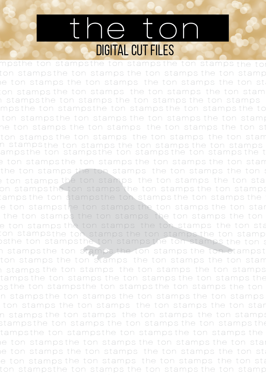 Chickadee Greetings SVG Coordinating Cut File