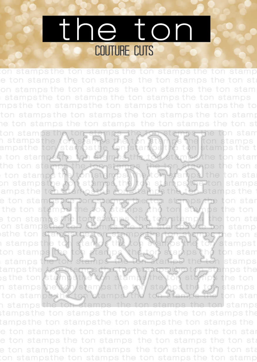Layered Floral Alphas Coordinating Coverplate Die