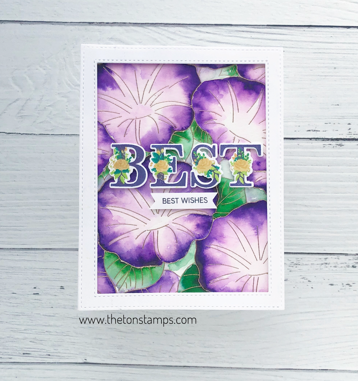 Layered Floral Alpha Stamps