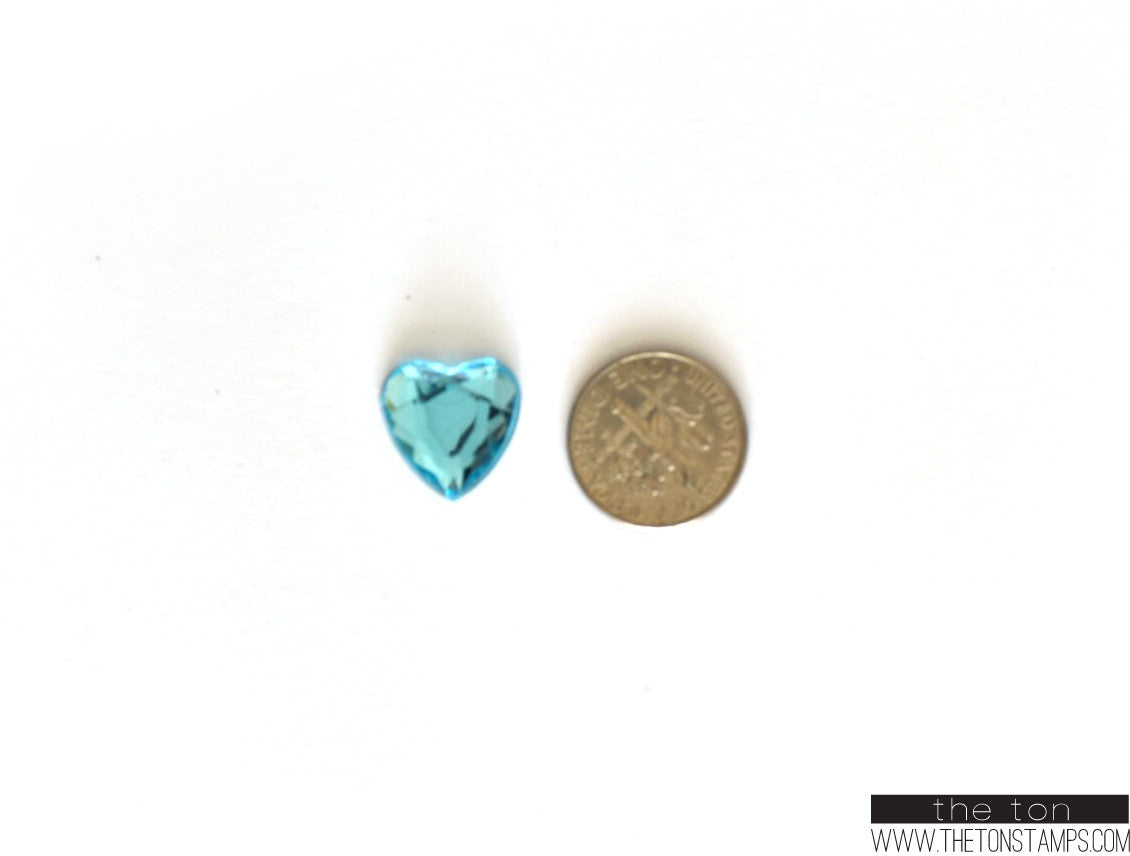 Aquamarine Heart Gems