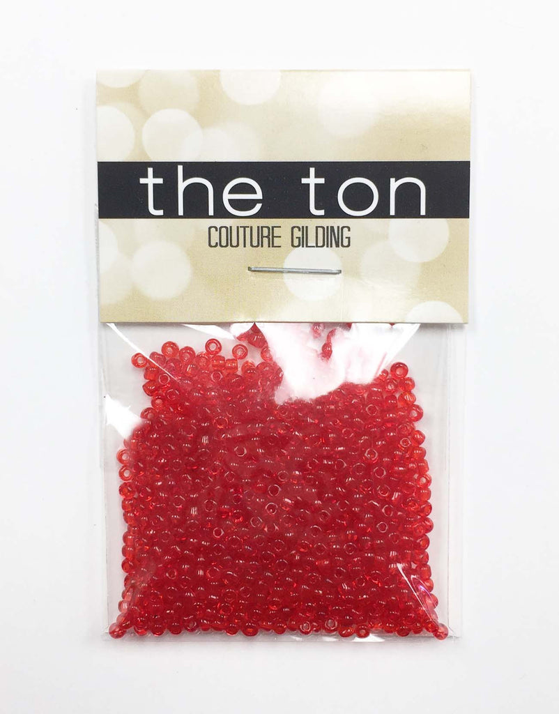 Apple Red Seed Beads