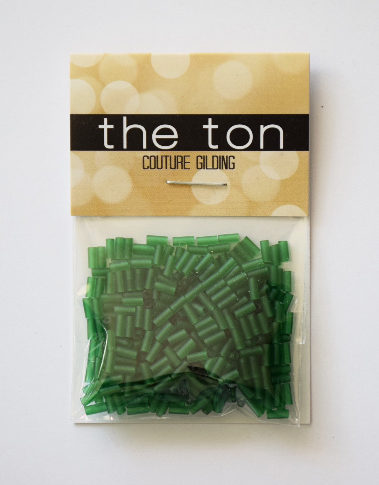 Basil Mojito Long Matte Bugle Beads