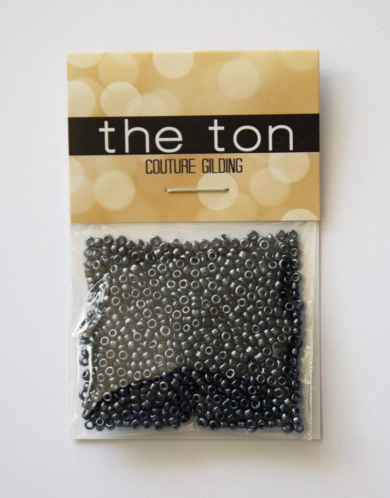 Blue Black Seed Beads