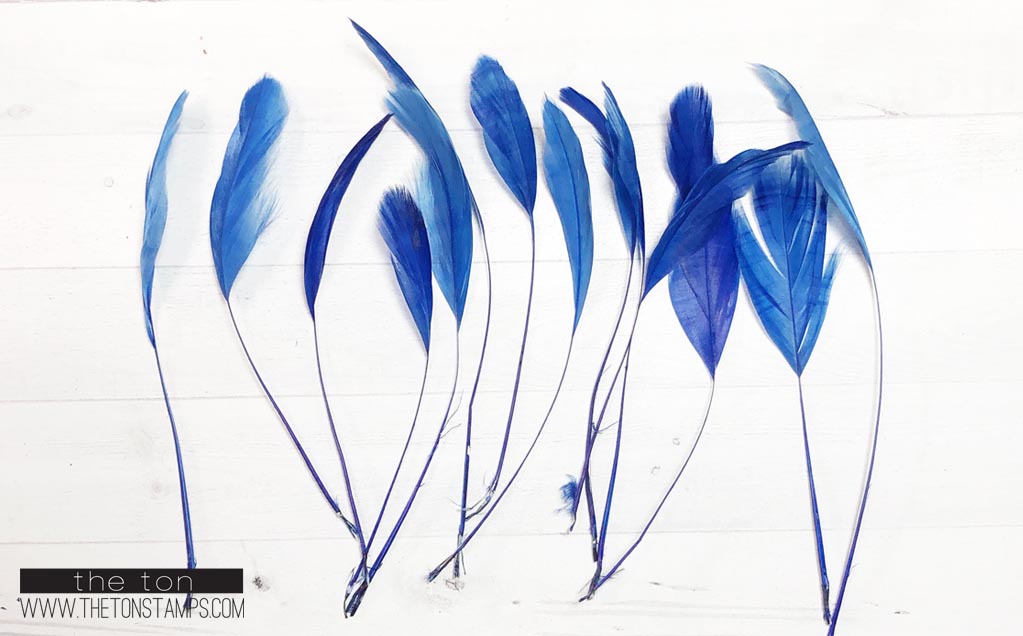 Feathers - Blue Fine