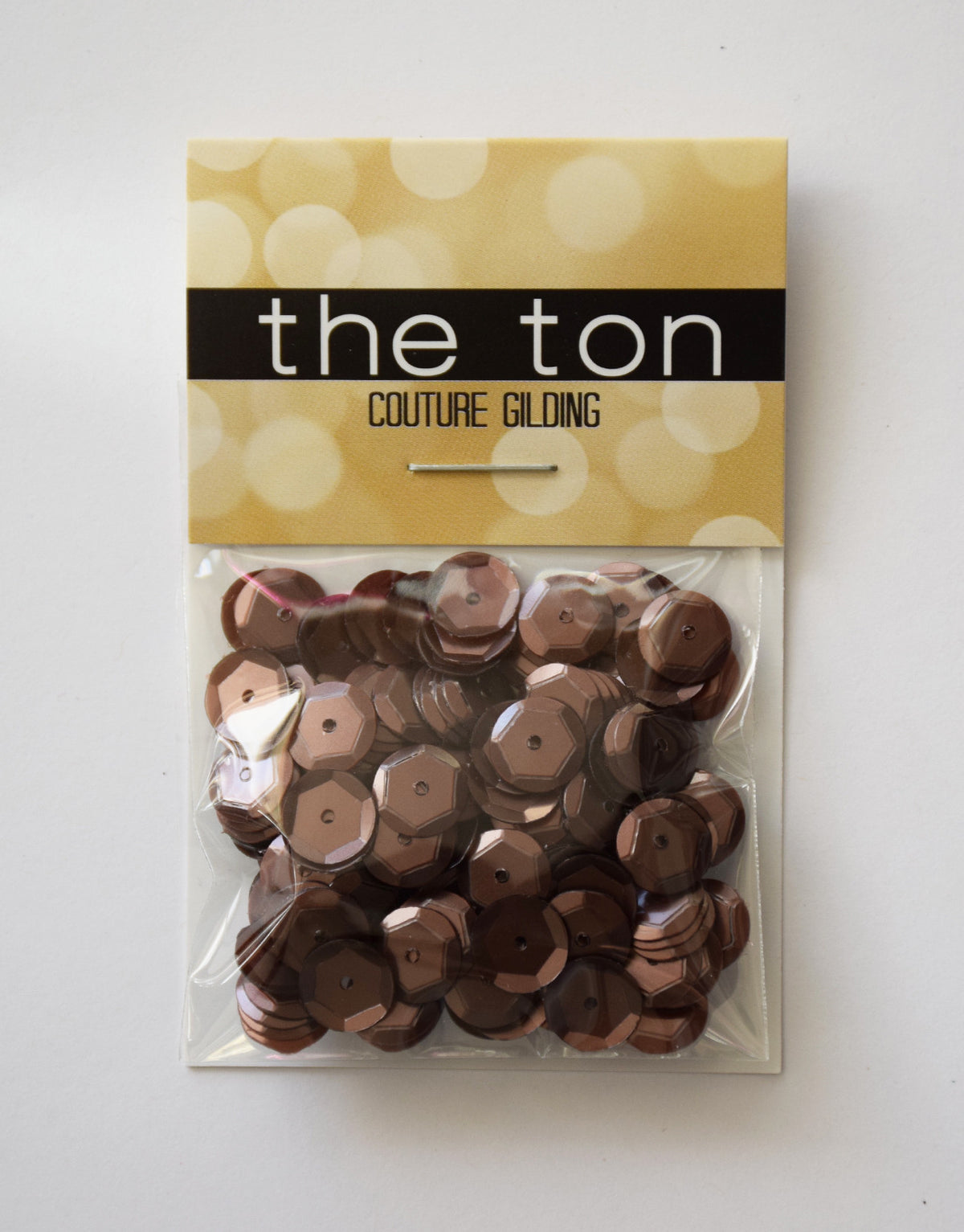 Burnt Caramel Sequins - 10, 8, 6, 5, 4mm, Mixed