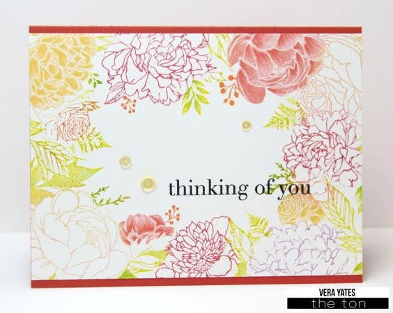 Floral Border Cling Background
