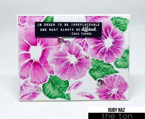 Morning Glory Garden Cling Background
