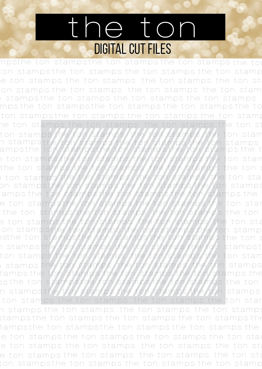 Candy Cane 1 (Diagonal) Stencil SVG Cut File