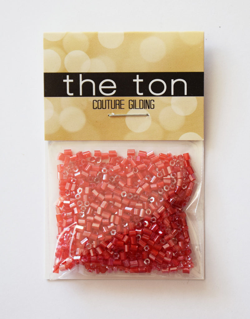 Cherry Apple Bugle Beads