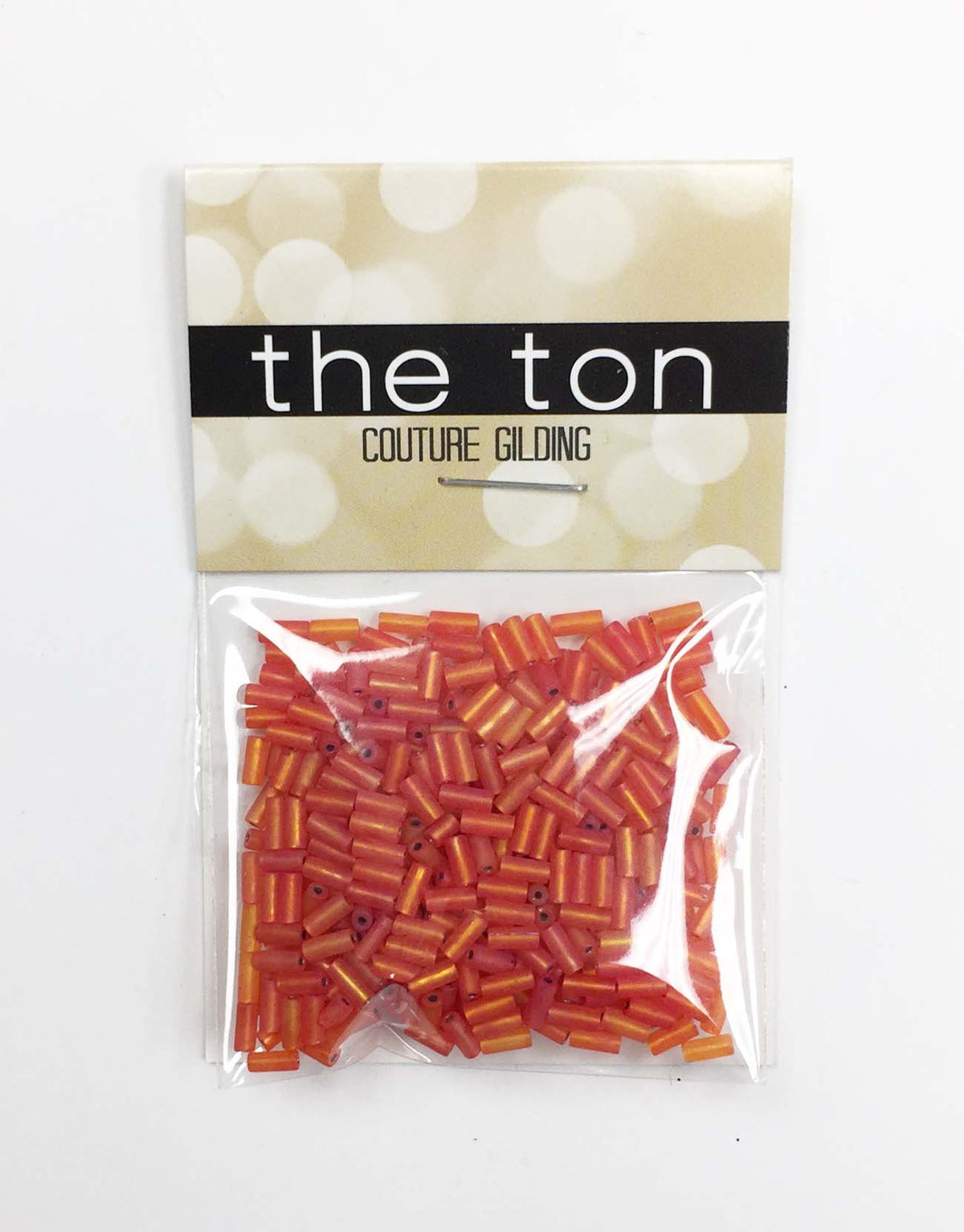 Coral Party Long Bugle Beads