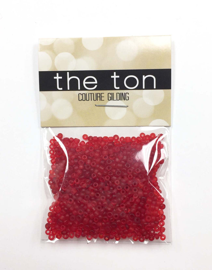 Crimson Crush Matte Seed Beads