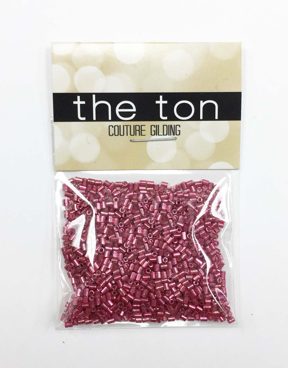 Crimson Steel Bugle Beads