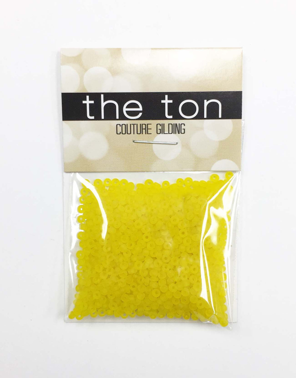 Crisp Matte Yellow Seed Beads