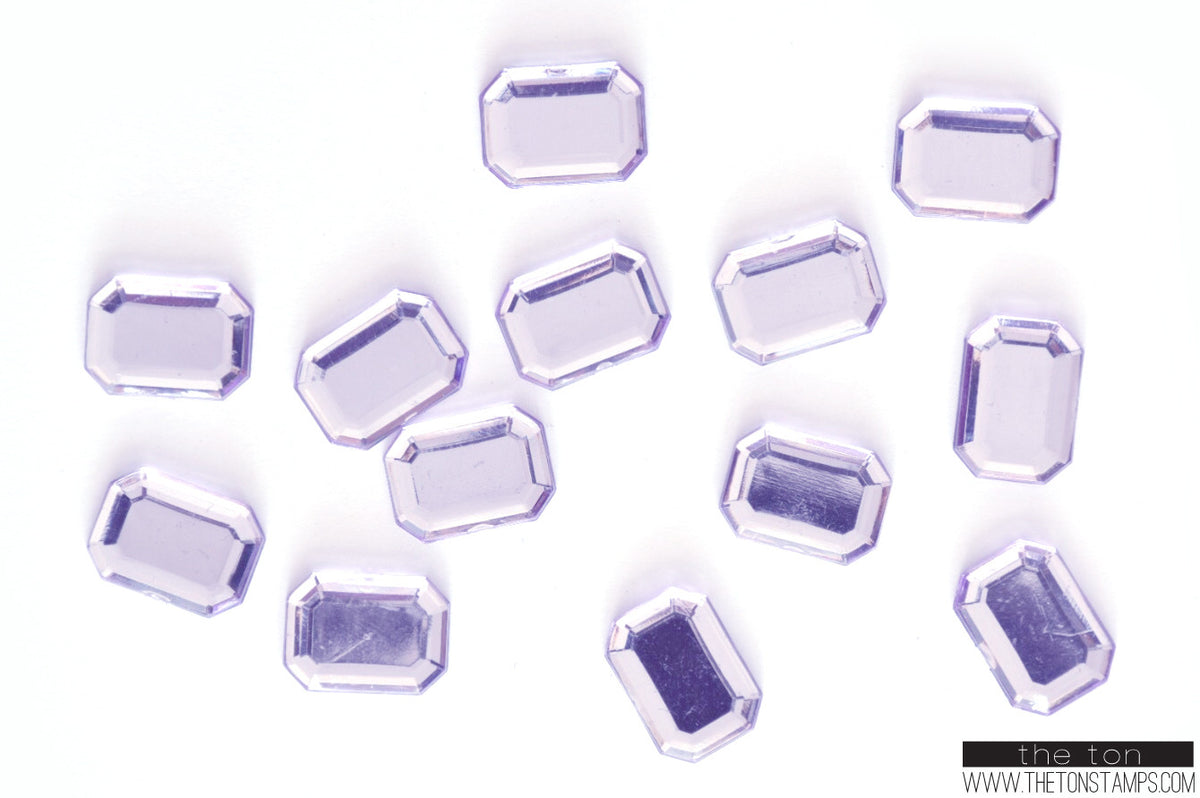 Lavender Cushion Cut Gems