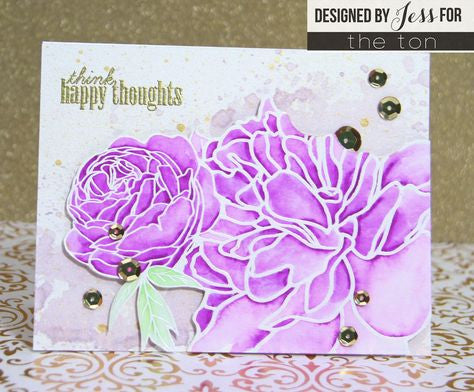 Peony Garden Cling Background
