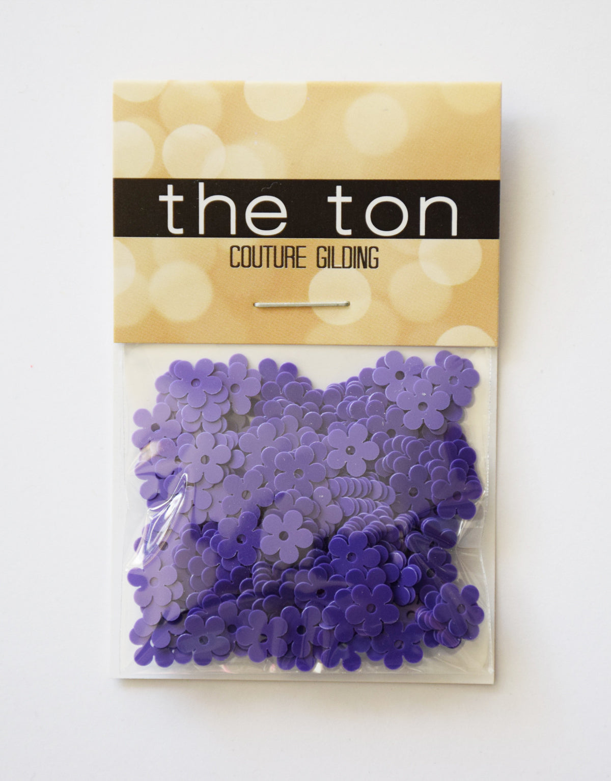 Deep Violet Flora Sequins