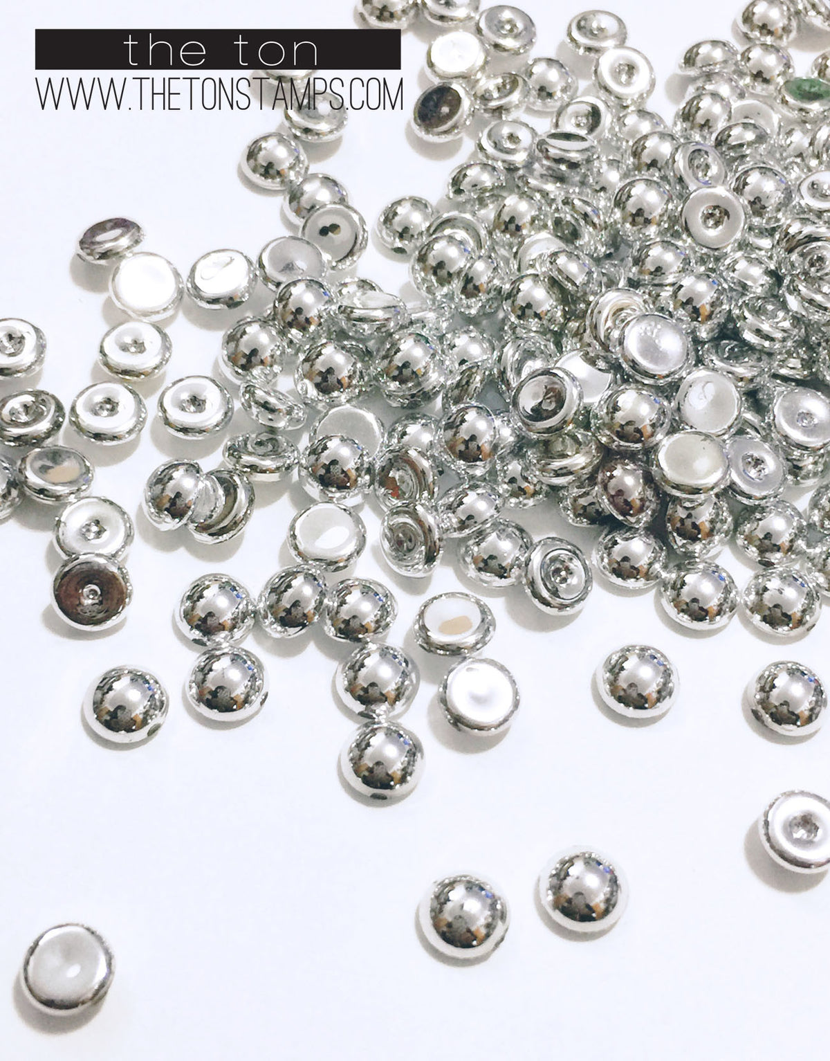 Silver Dew Drops - 7mm