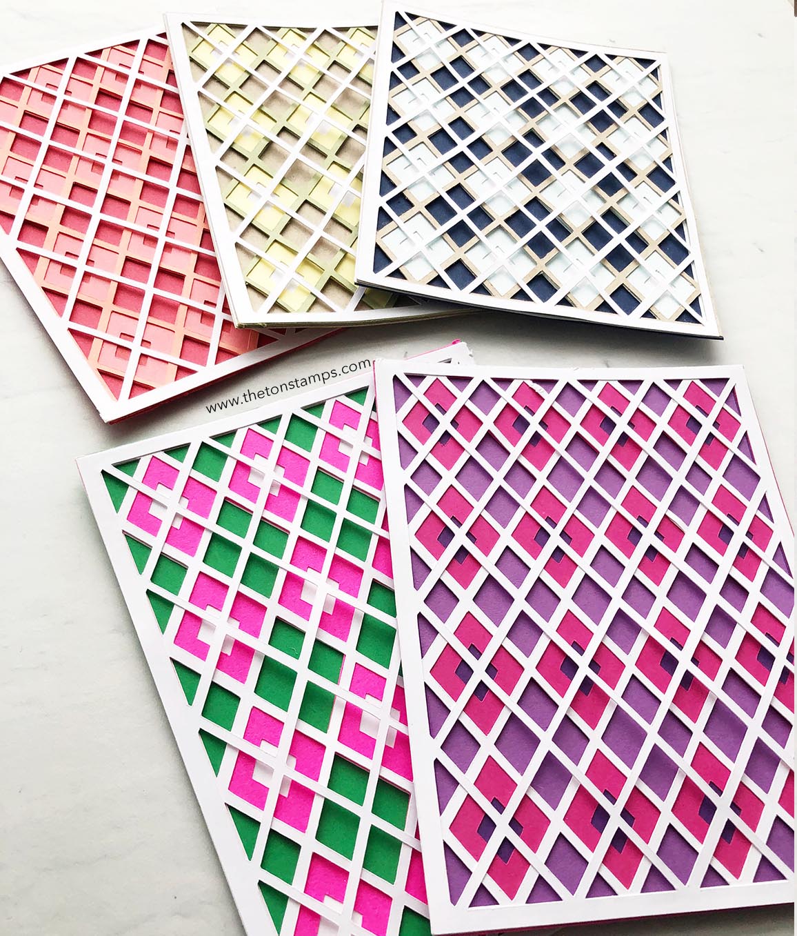 Diamond Plaid Layering Coverplates SVG Cut File