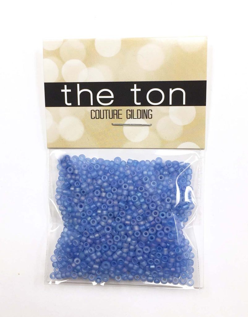 Dark Blue Opal Matte Seed Beads