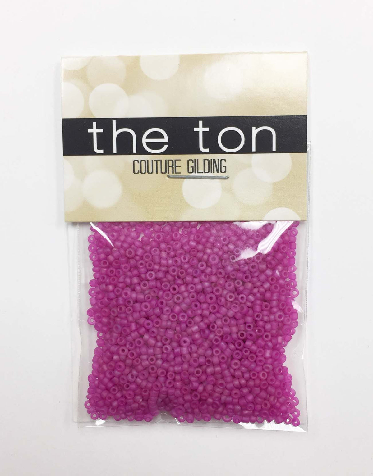 Dark Fuchsia Matte Seed Beads
