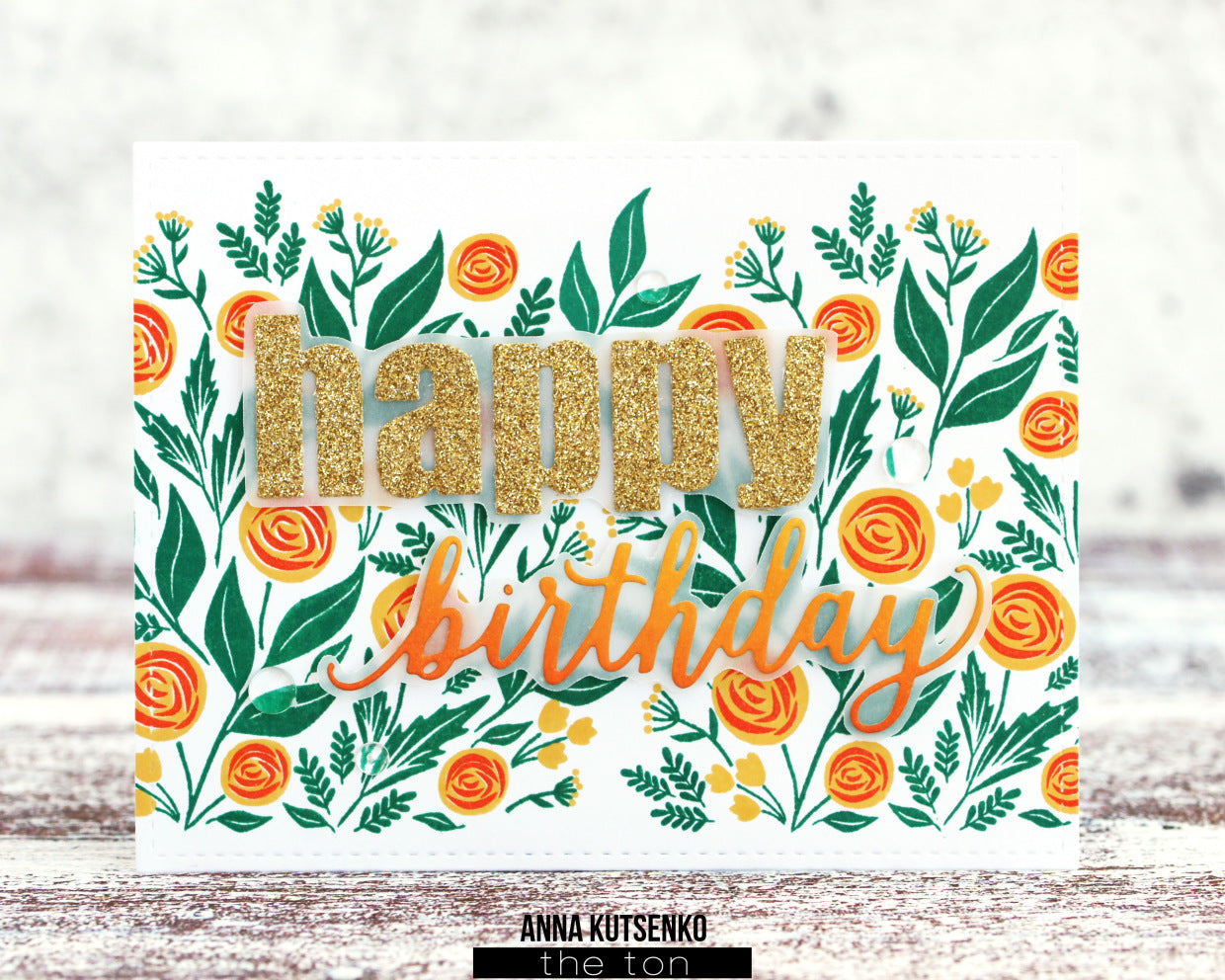 Bold General Greeting Word Plate Dies