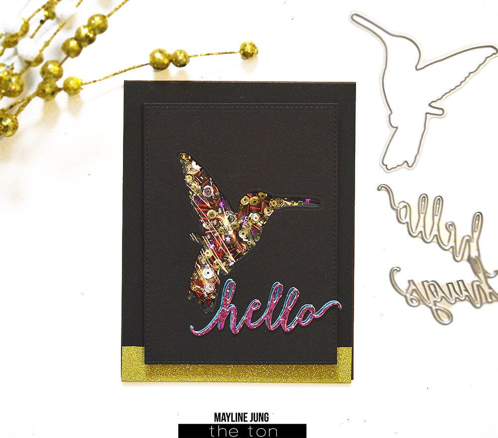 Adhesive Glitter Paper - Glossy Fine Gold (2 sizes available)