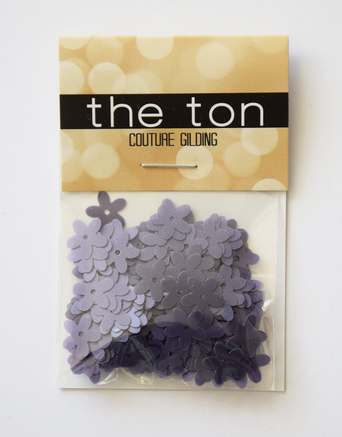 Dusty Blue Large Matte Flora Sequins