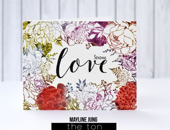 Floral Border Cling Background