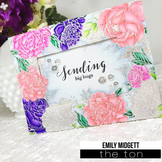 Floral Border Cling Background