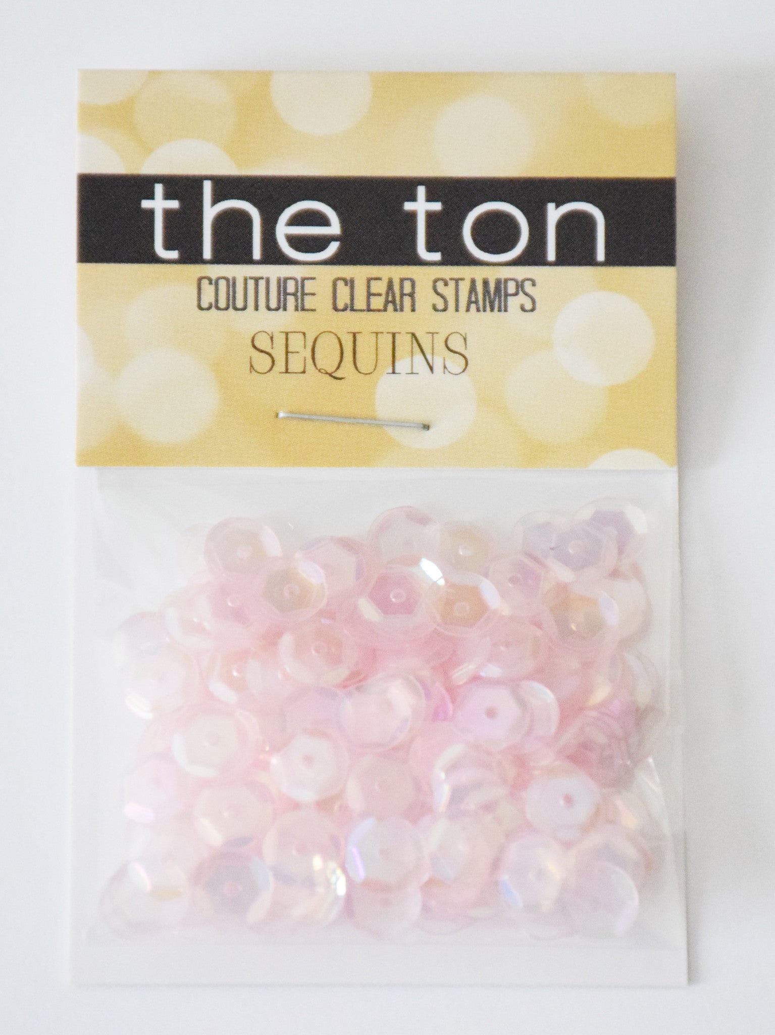 Fairy Pink Sparkling Clear Sequins - 8, 6, 4mm, Mixed
