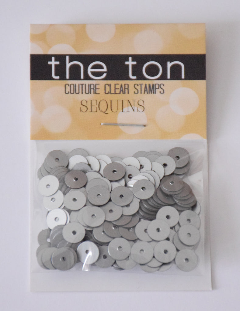 Platinum Flat Sequins - 6mm