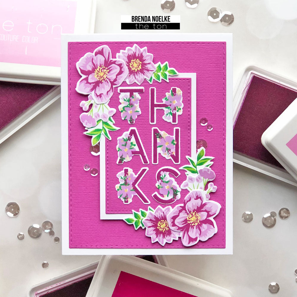 Spring Layered Alpha Stamps
