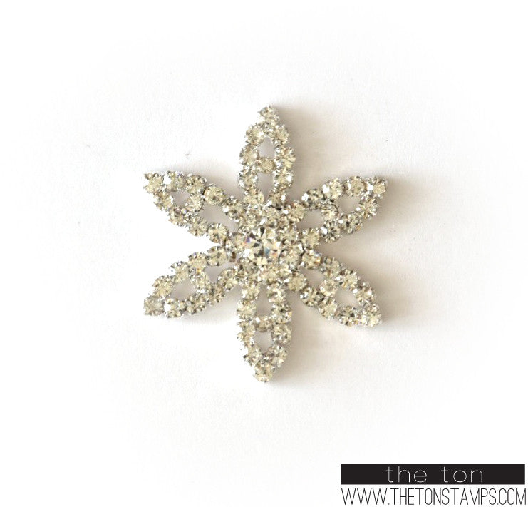 Floral Embellishment 2 Silver