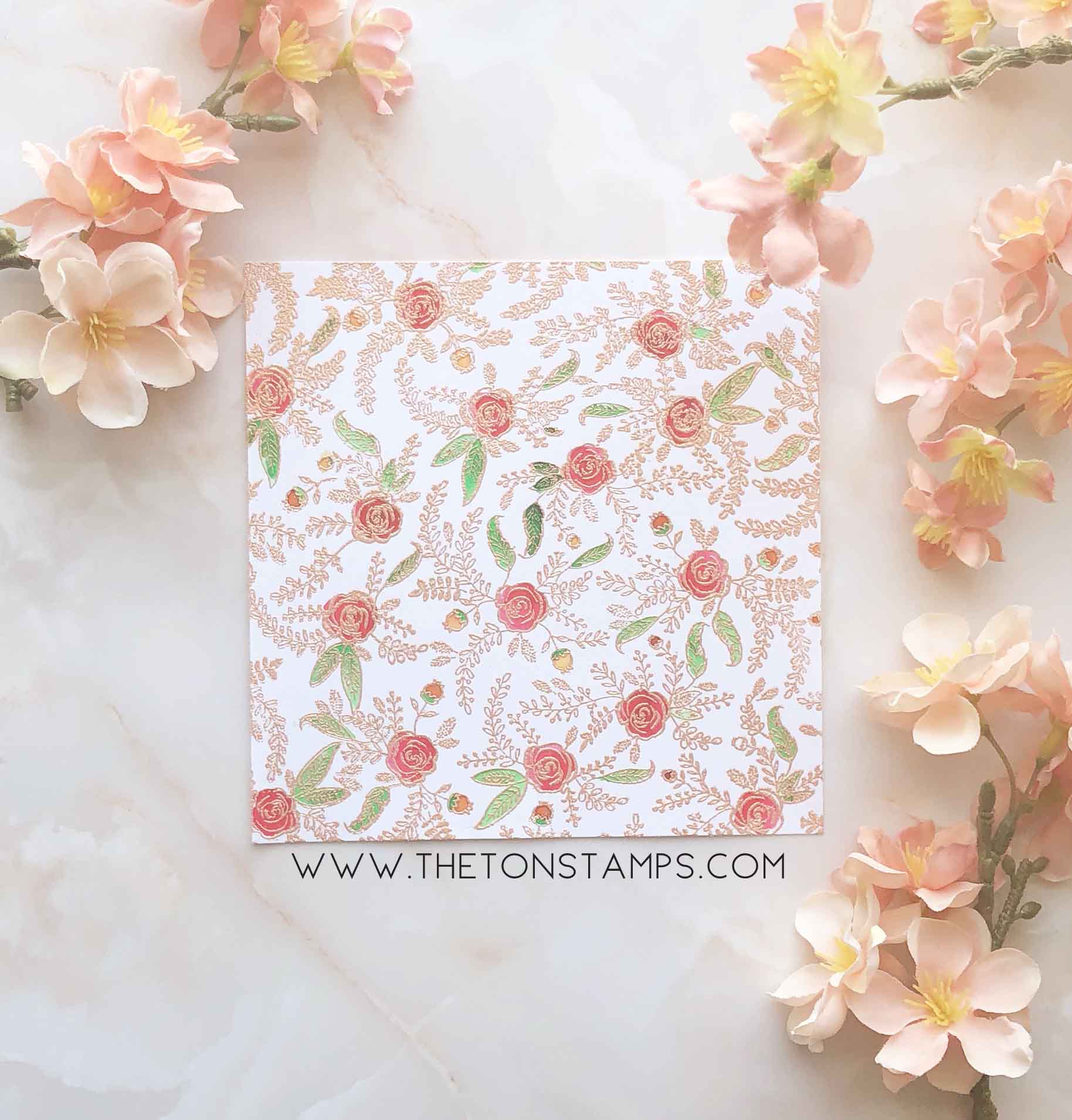 Folk Art Florals Cling Background