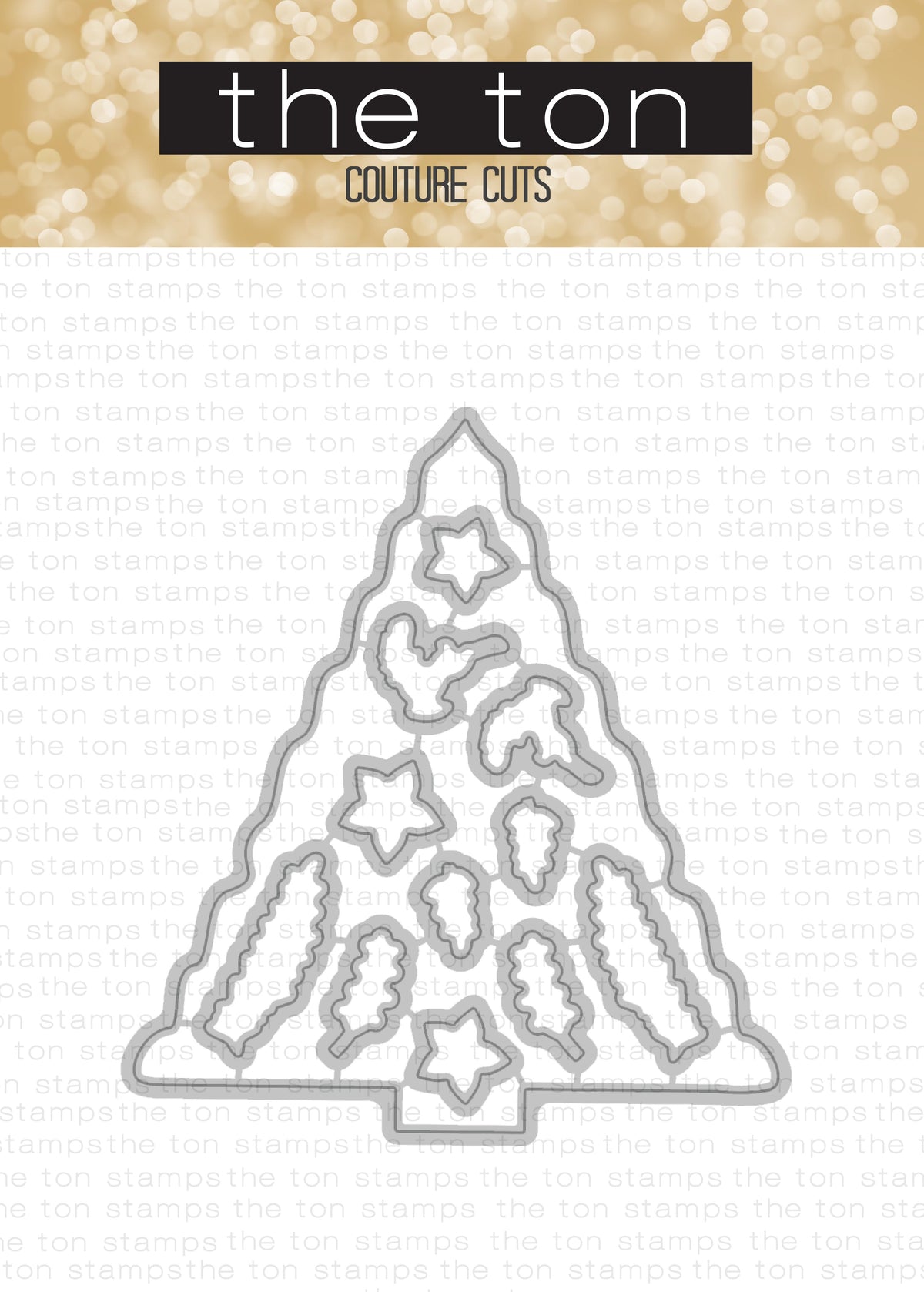 Folk Art Christmas Tree Coordinating Dies