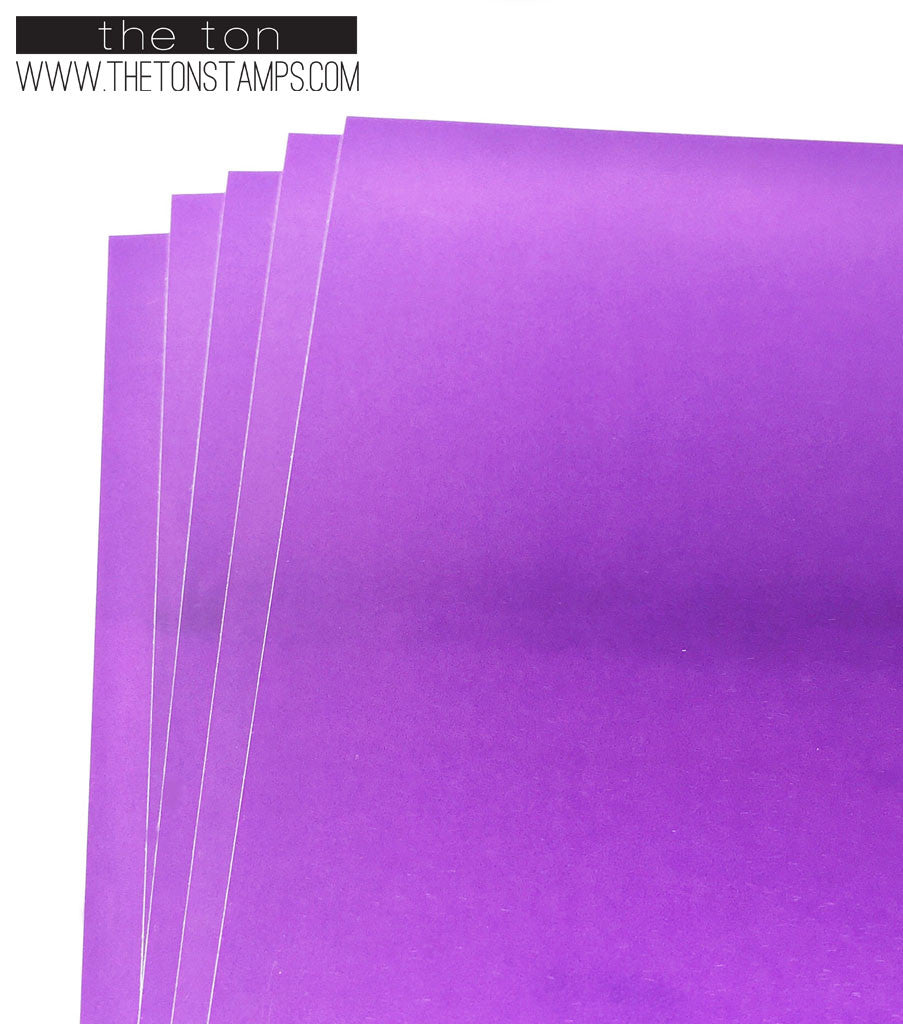 Adhesive Foil Paper - Purple (7.9in x 9in)