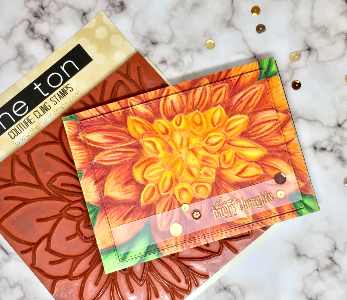 Dahlia Close Up Cling Background