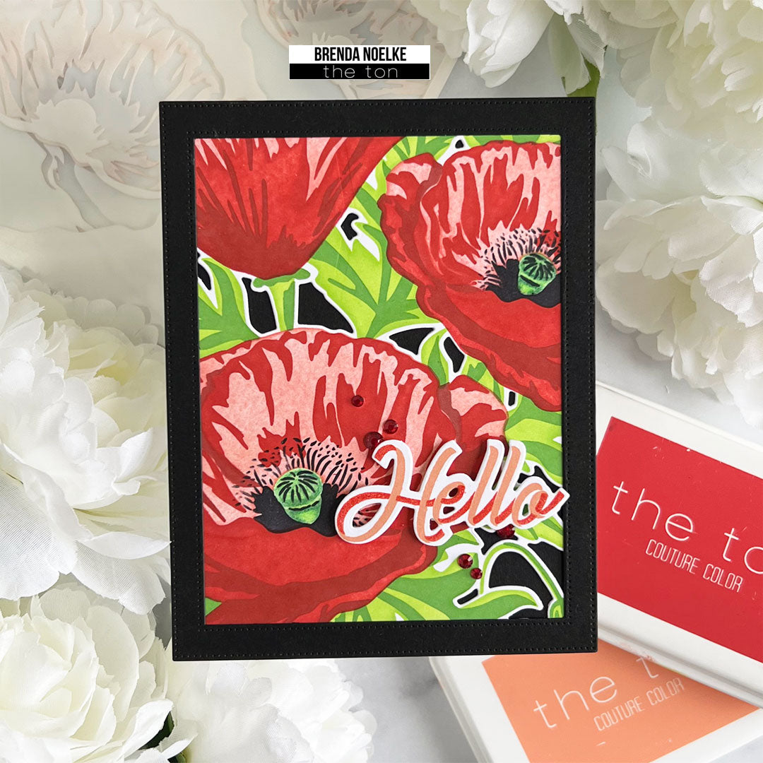Gleaming Poppies Layering Stencils
