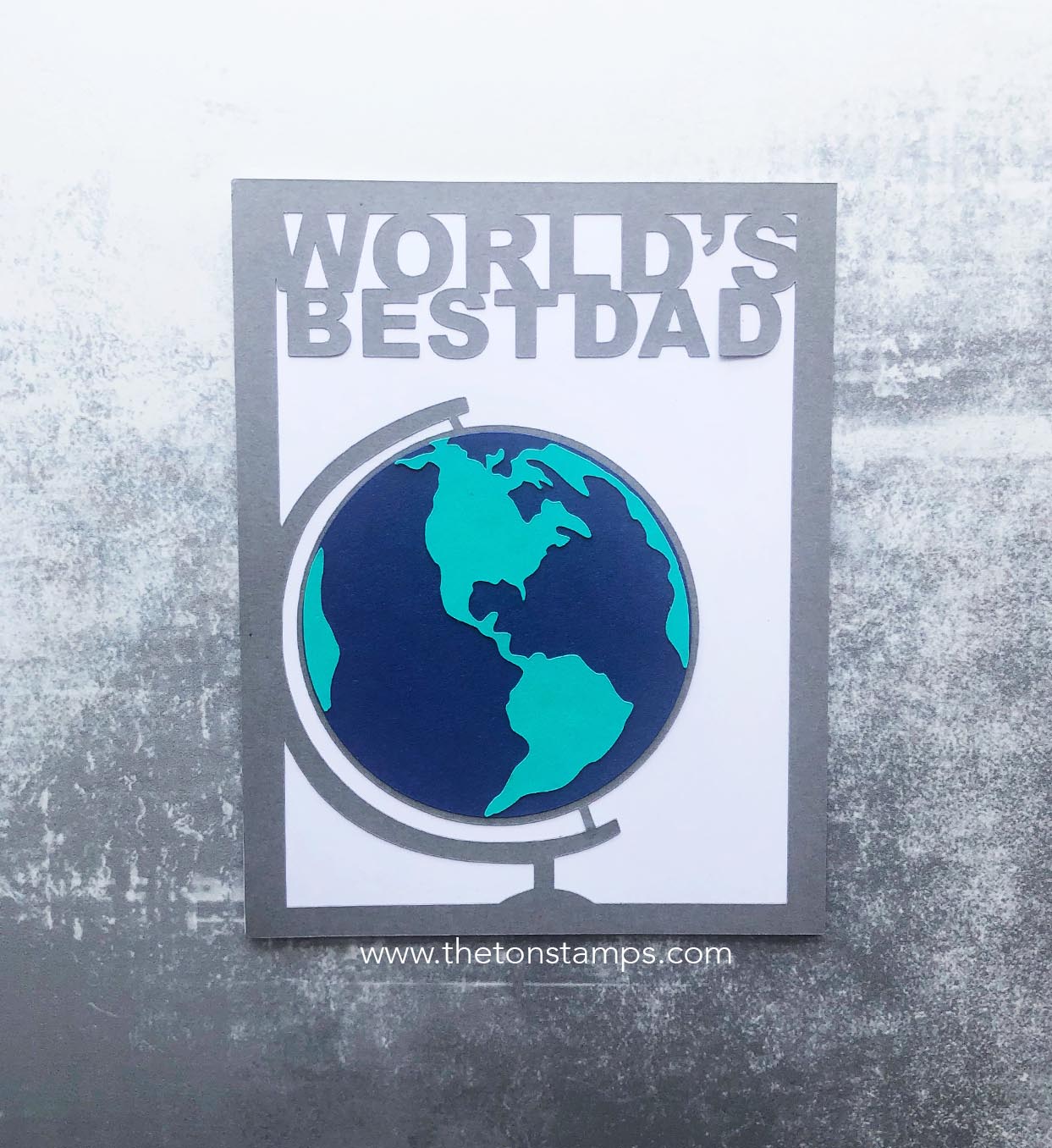 Best Dad Globe Coverplate SVG Cut File