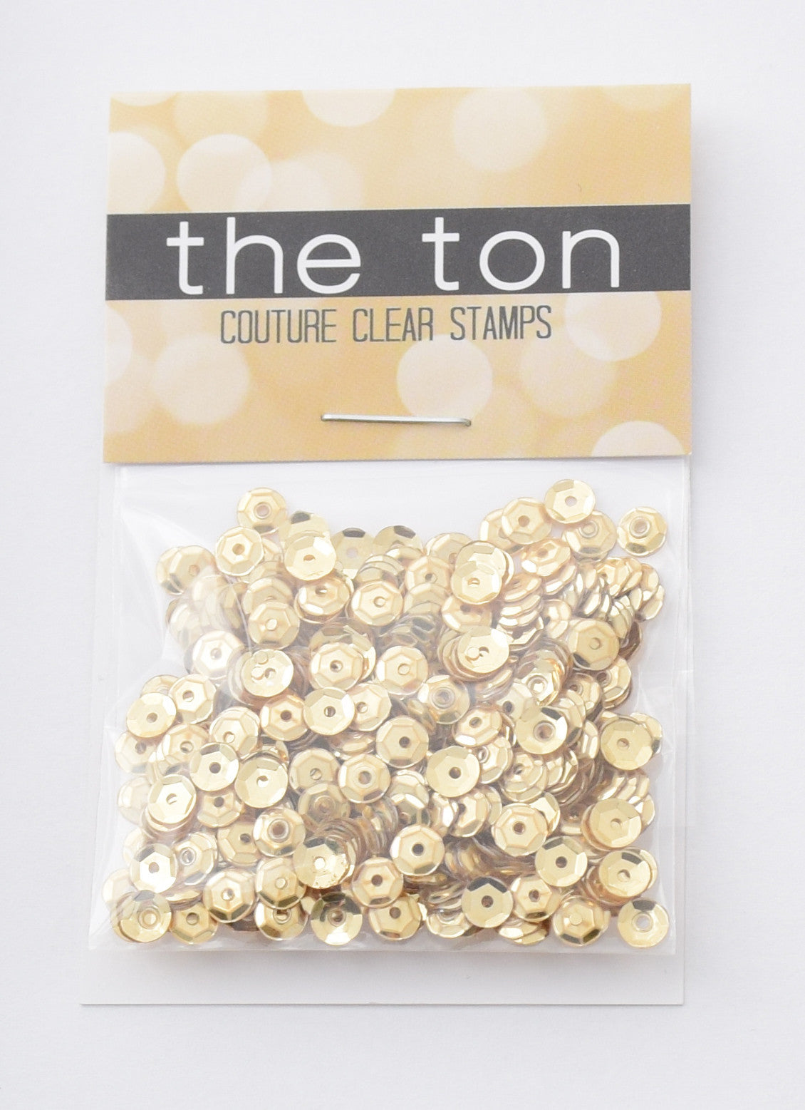 Medallion Gold Sequins - 10mm, 8mm, 6mm, 5mm, 4mm, MIXED