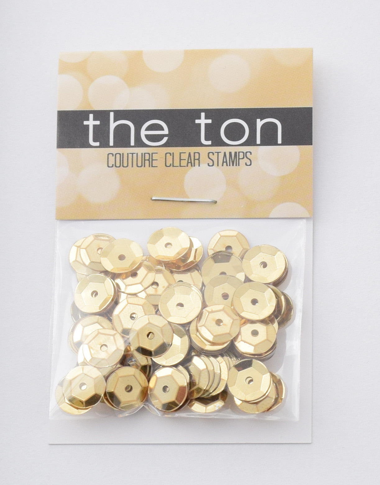 Medallion Gold Sequins - 10mm, 8mm, 6mm, 5mm, 4mm, MIXED