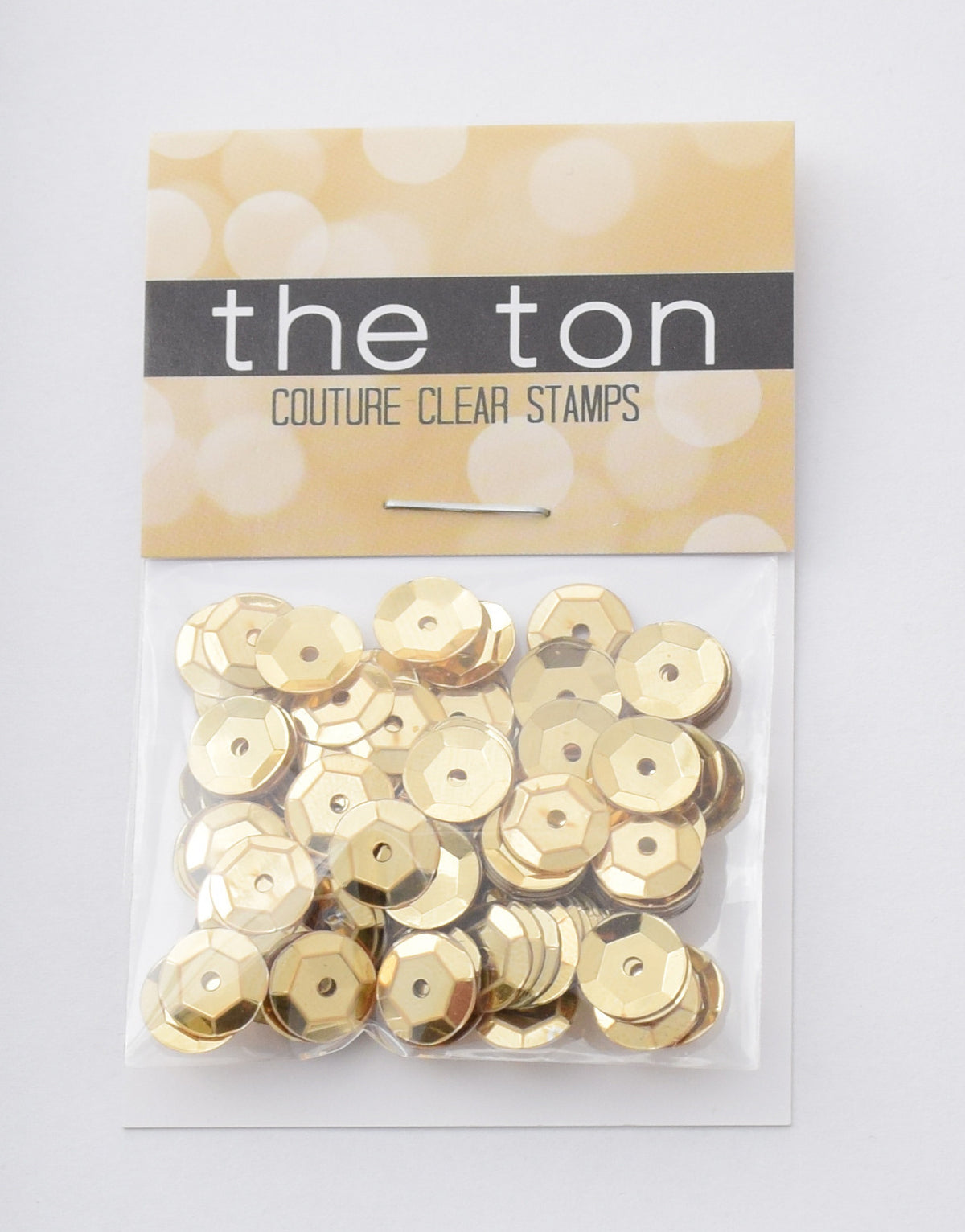 Medallion Gold Sequins - 10mm, 8mm, 6mm, 5mm, 4mm, MIXED